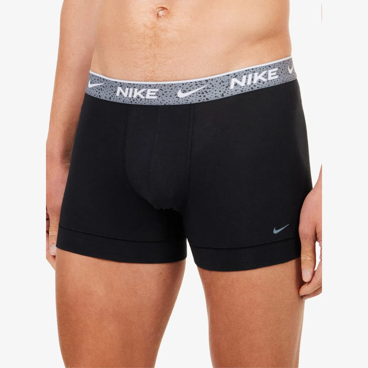 Базовый набор из трех плавок из эластичного хлопка Nike, белый/темно-серый — фото 4