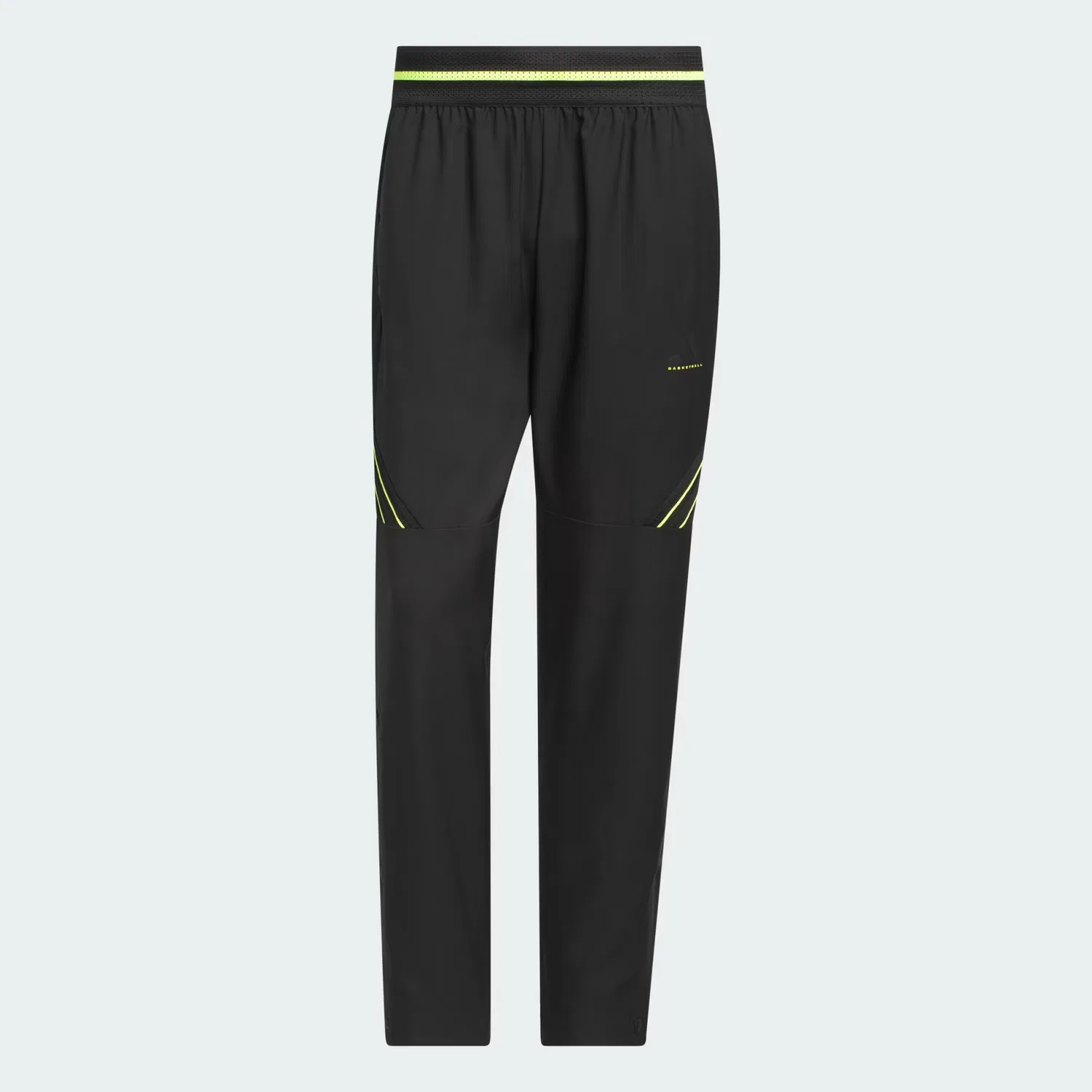 Мужские баскетбольные штаны свободного кроя Crazy Lite Adidas Performance, черный/solar lemon — фото 4