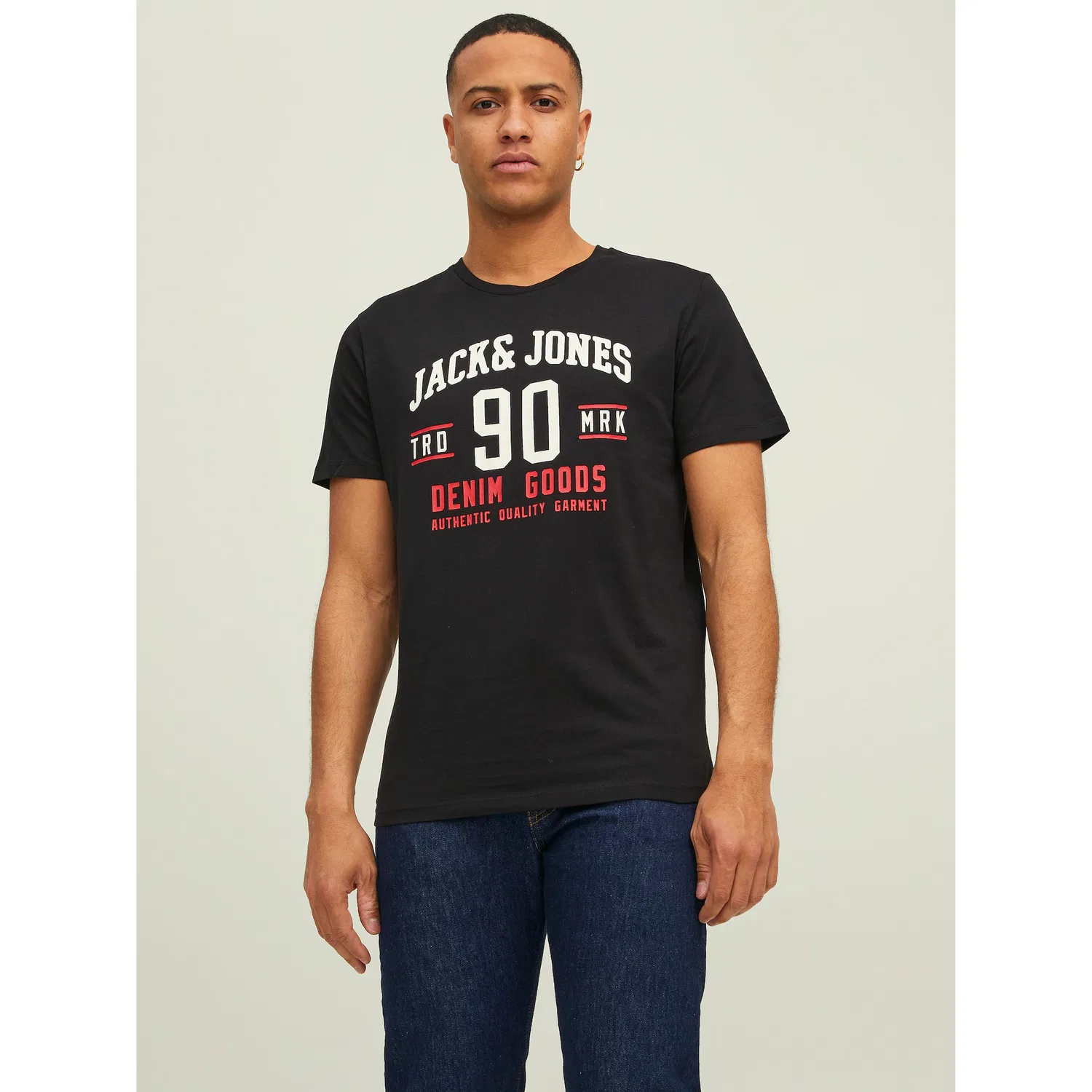 Детские футболки с круглым вырезом Jack & Jones, Black/Navy/White — фото 2