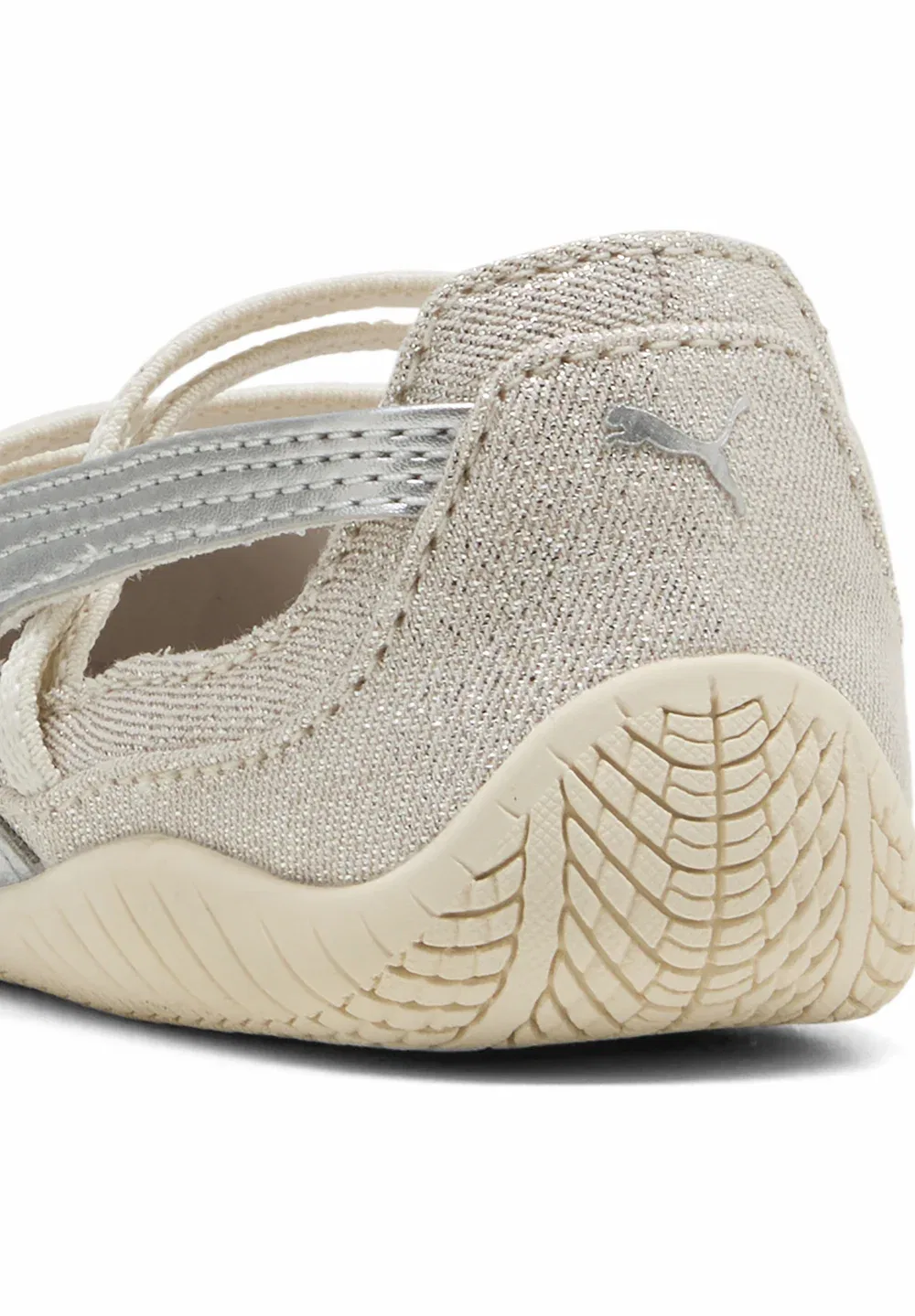 Балетные туфли Speedcat Ballet Let It Shine Inf унисекс с ремешком на щиколотке Puma, Silver-Coloured Fog-Alpine Snow — фото 4