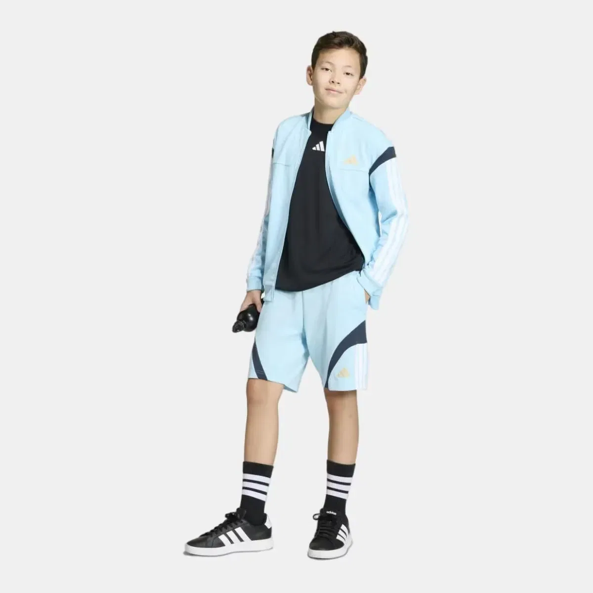Детские шорты для мальчиков House of Tiro adidas, Azul — фото 3