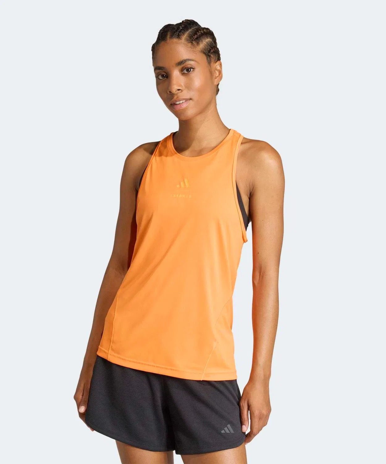 Женский топ без рукавов Les Mills Graphic Tank Top Adidas, Orange
