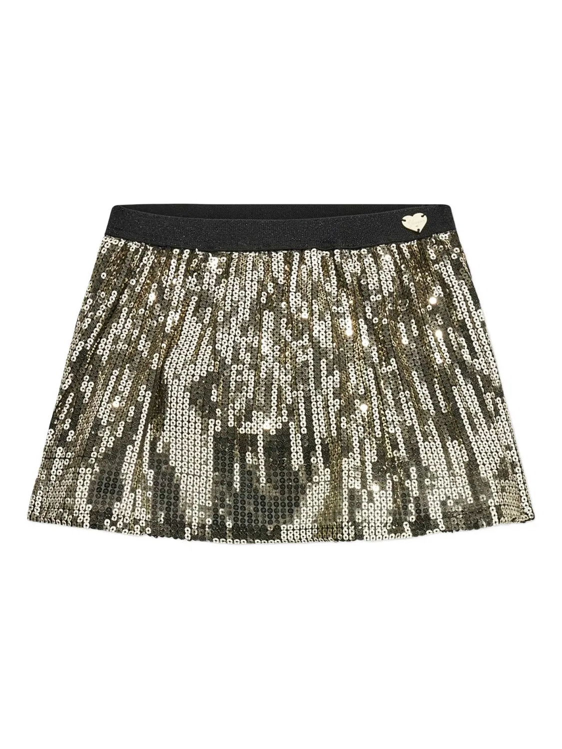 Плиссированная юбка золотая GUESS, золотой
