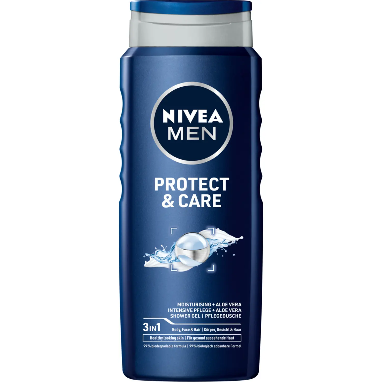 Nivea MEN Protect & Care гель для душа для лица, тела и волос для мужчин, 500 мл — фото 2