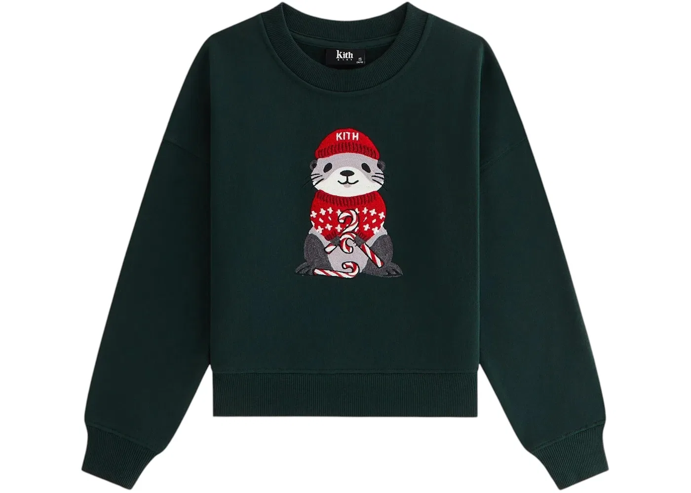 Детский свитшот с принтом Otter Nelson Crewneck Kith, цвет Stadium