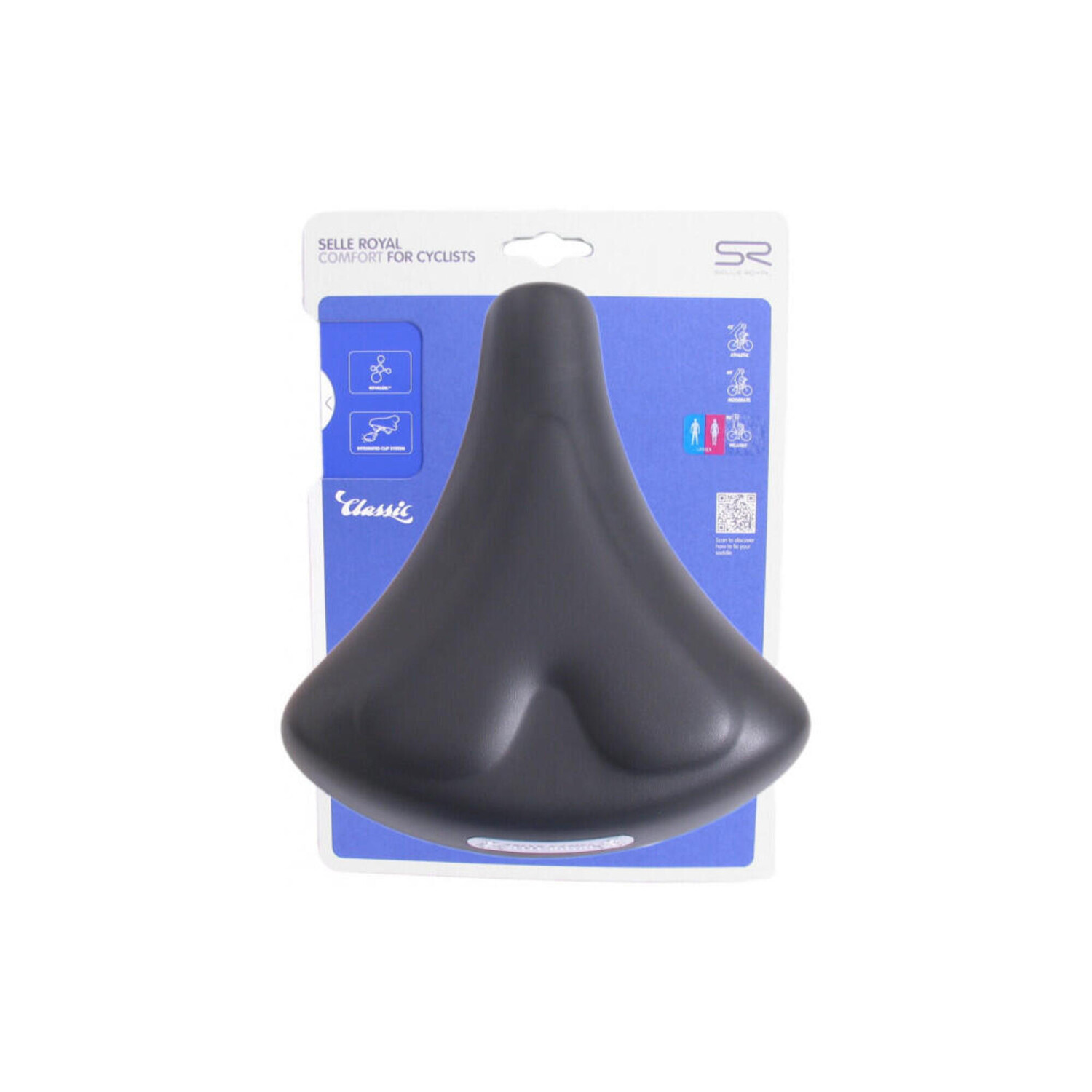 

Седло Selle Royal Holland Relax 250 x 219 мм унисекс черное, черный / черный / черный