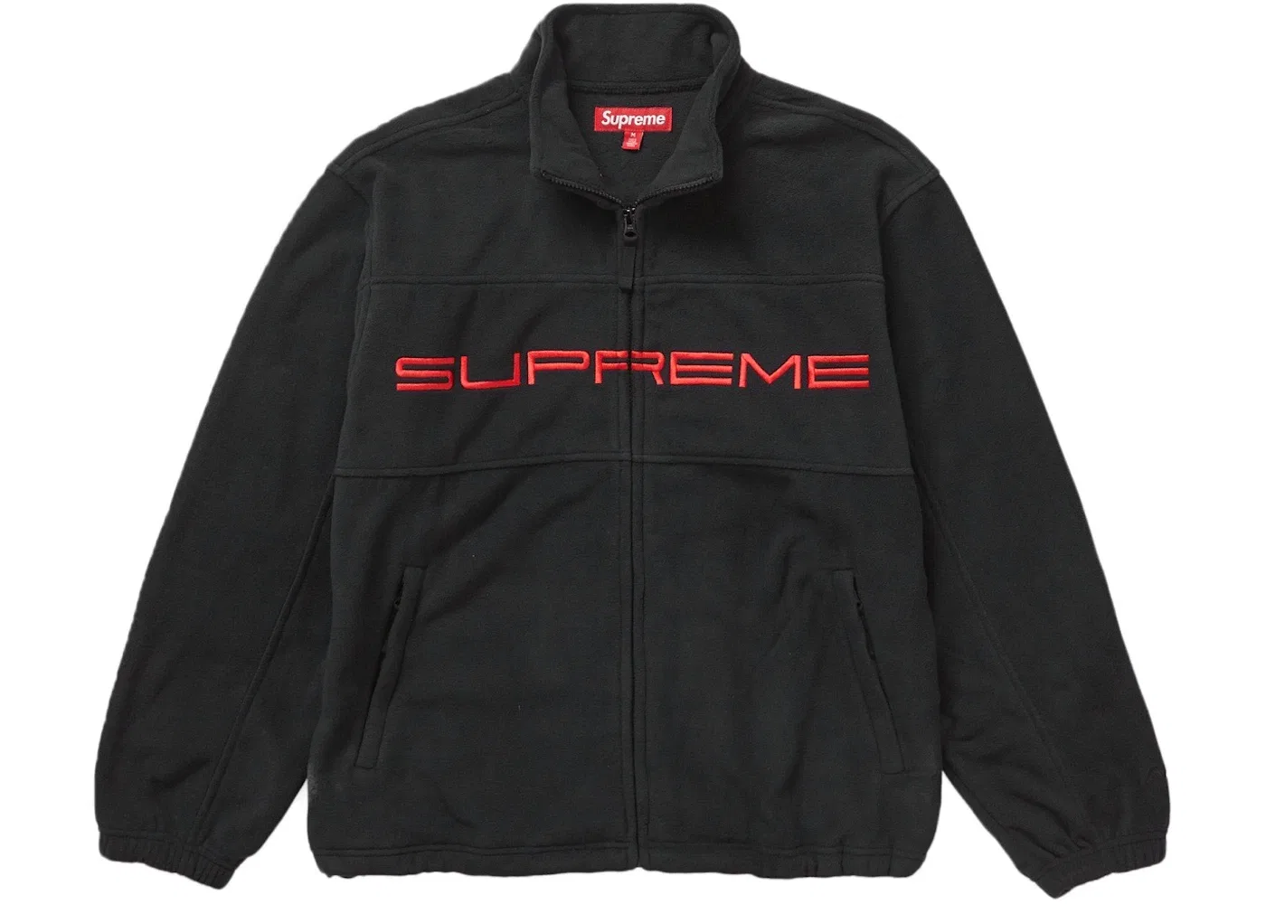 Мужская куртка флисовая Supreme Polartec Zip Jacket (FW23), Black — фото 2