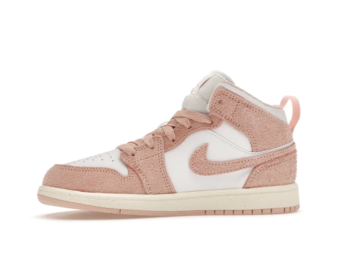 Детские кроссовки Lifestyle Jordan 1 Mid SE Jordan, White/Sail/Legend Pink — фото 3