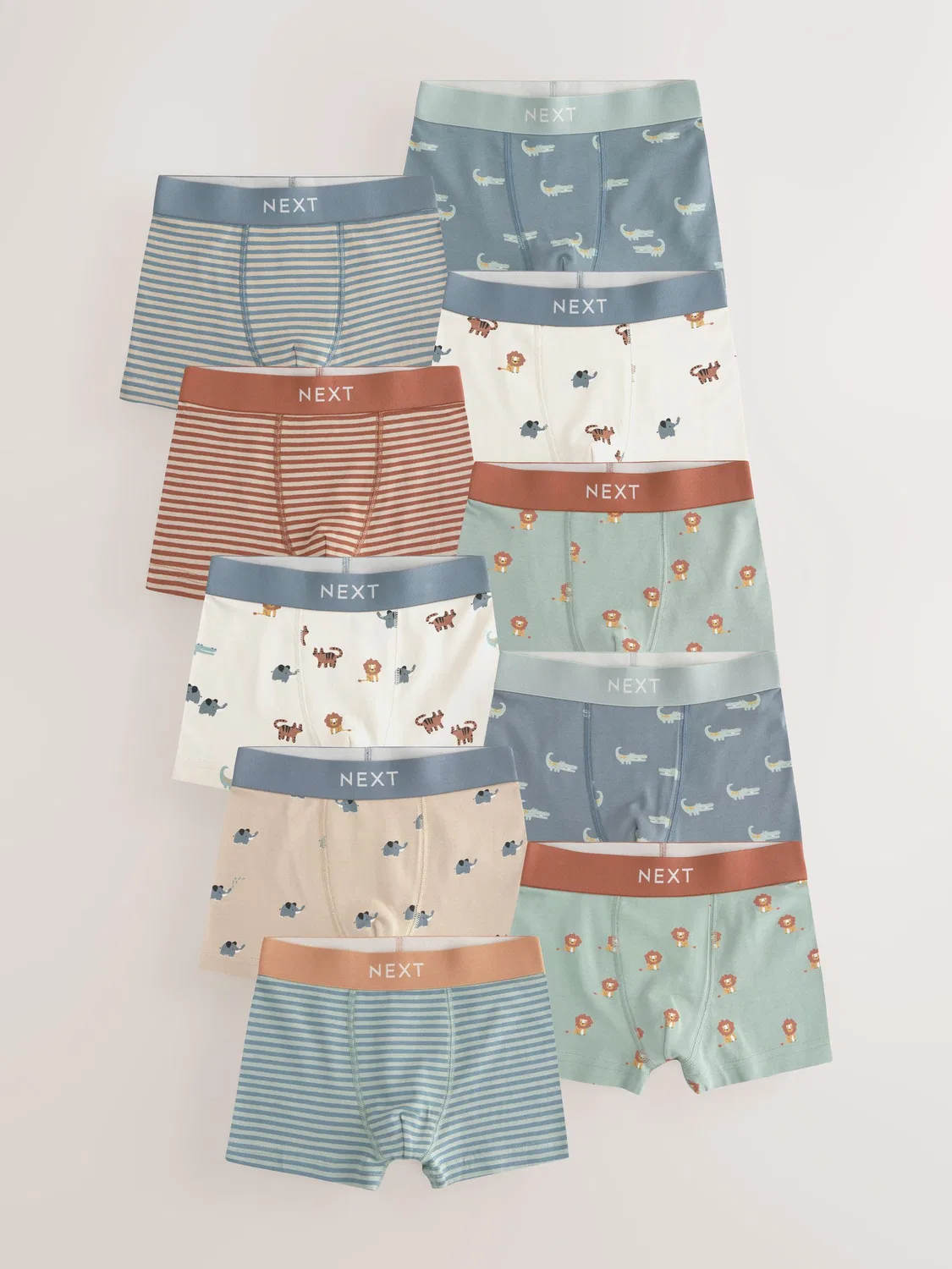 Трусы 10 шт, мини-сафари Next, Mini Safari Print