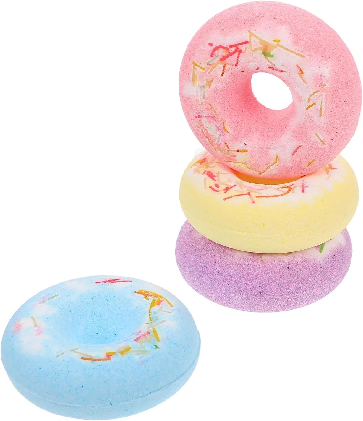 Набор солевых бомбочек для ванны, SAFIGLE, 4 шт, 440 г, Various Colours
