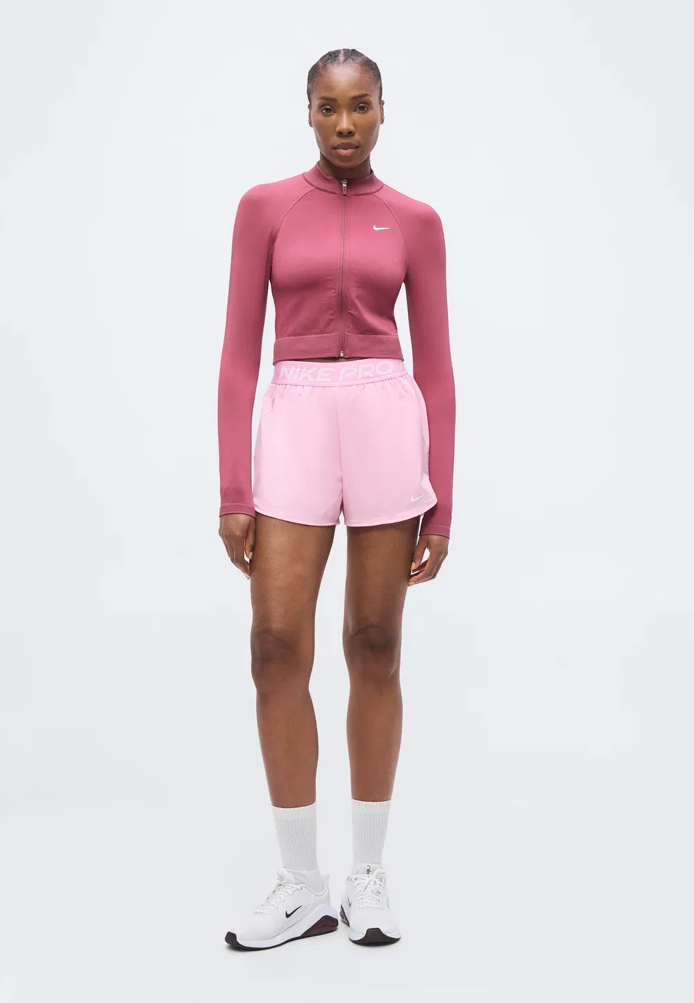 Средний слой - тренировочная куртка Nike Performance, Pink Smoke/White — фото 2