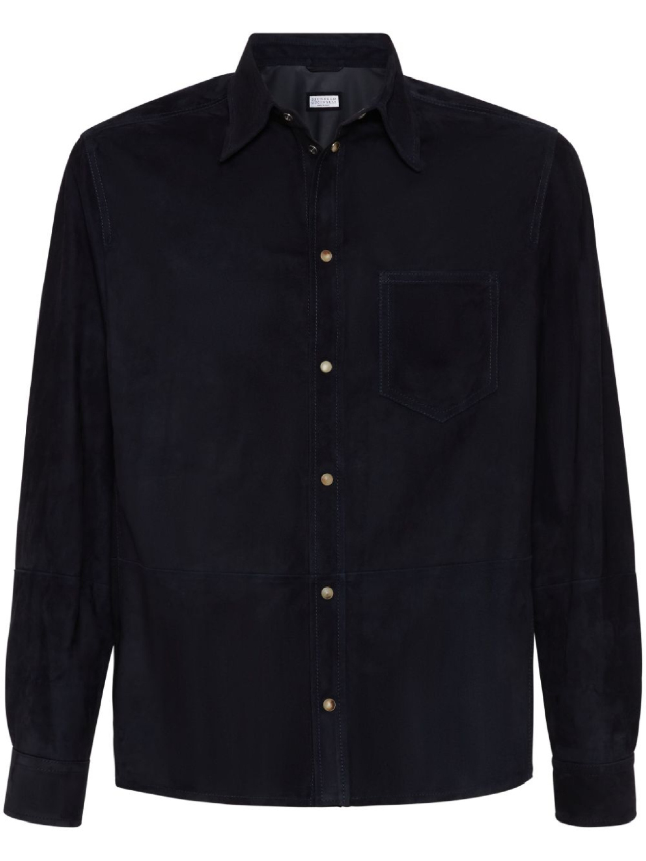 

Brunello Cucinelli двусторонняя рубашка, синий