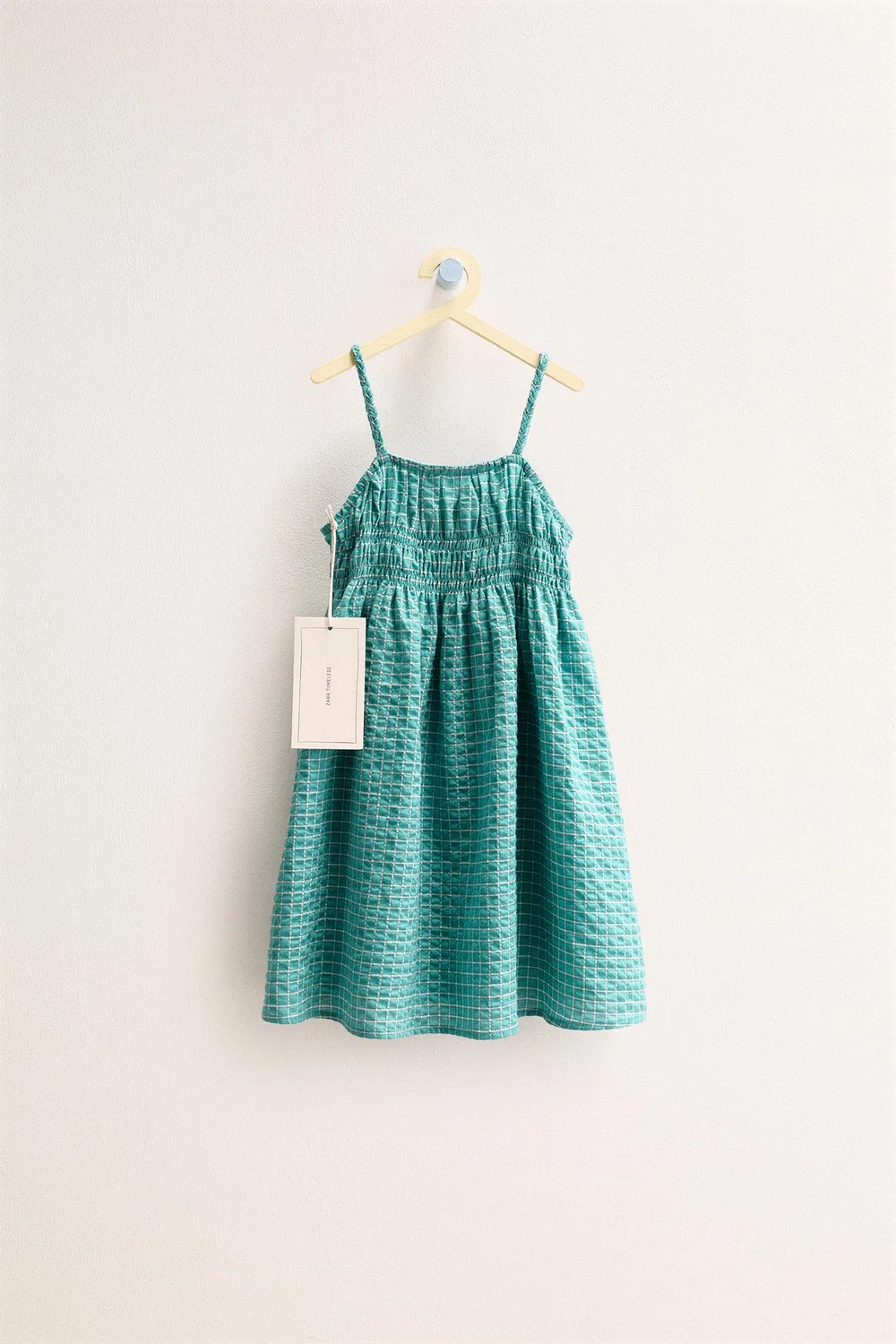 Zara - Неподвластное времени платье в клетку, Blue/Green