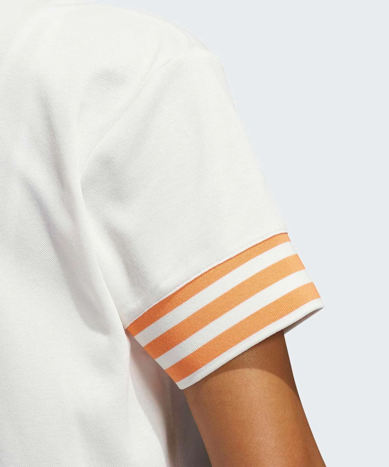 Женское поло с V-образным вырезом, с коротким рукавом Adidas, White — фото 4