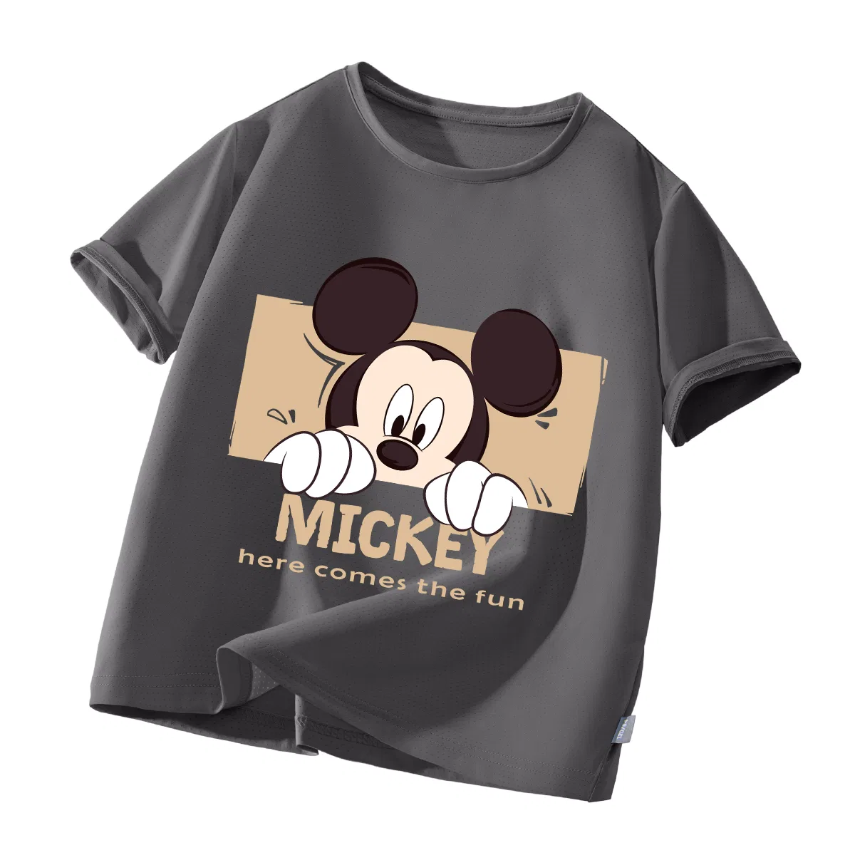 Детская футболка с круглым вырезом, тонкая, Disney, Pink — фото 3