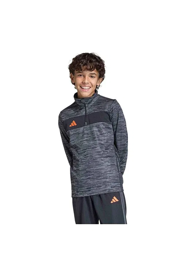 Детские спортивный свитшот для девочек с длинным рукавом Tiro es top and unisex children's sports sweatshirt kd3379 Adidas, Black