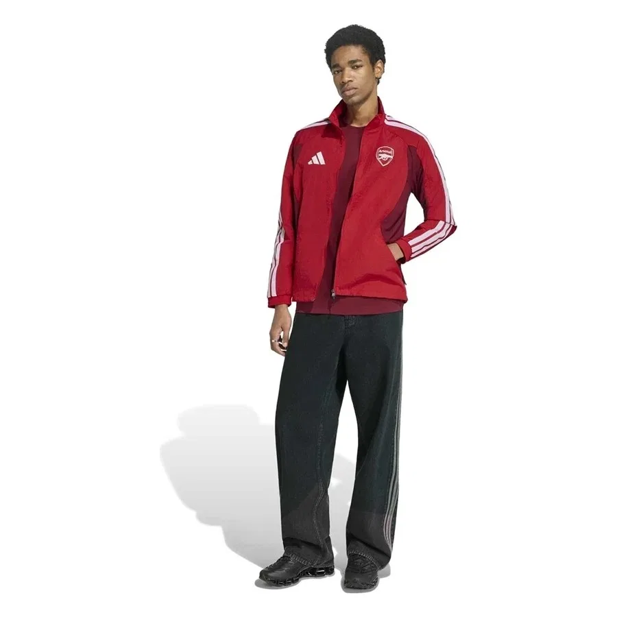Мужская куртка с капюшоном Arsenal FC Home Anthem Jacket adidas, Красный — фото 4