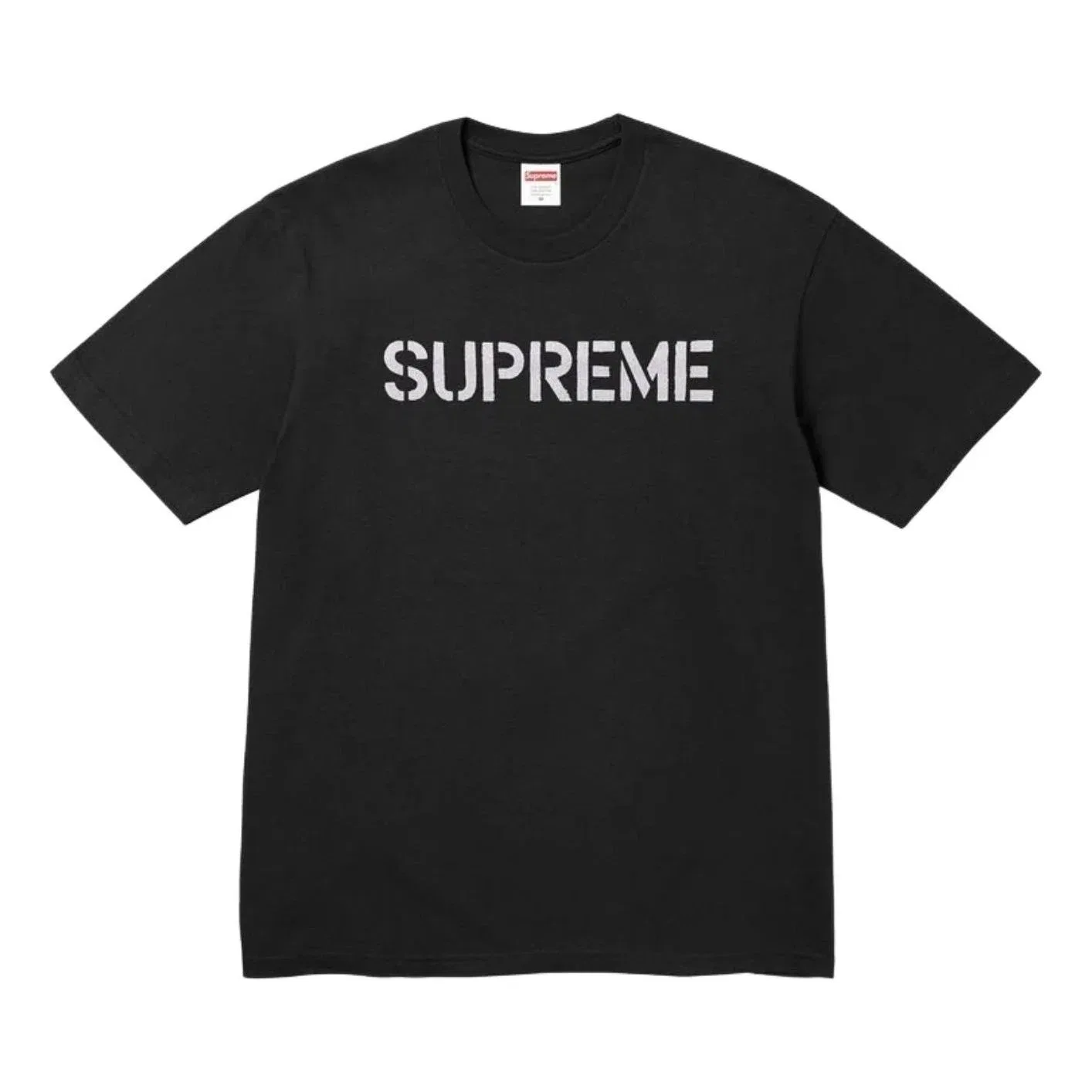 Мужская футболка с принтом Supreme SS26 Hard T-Shirt, черный