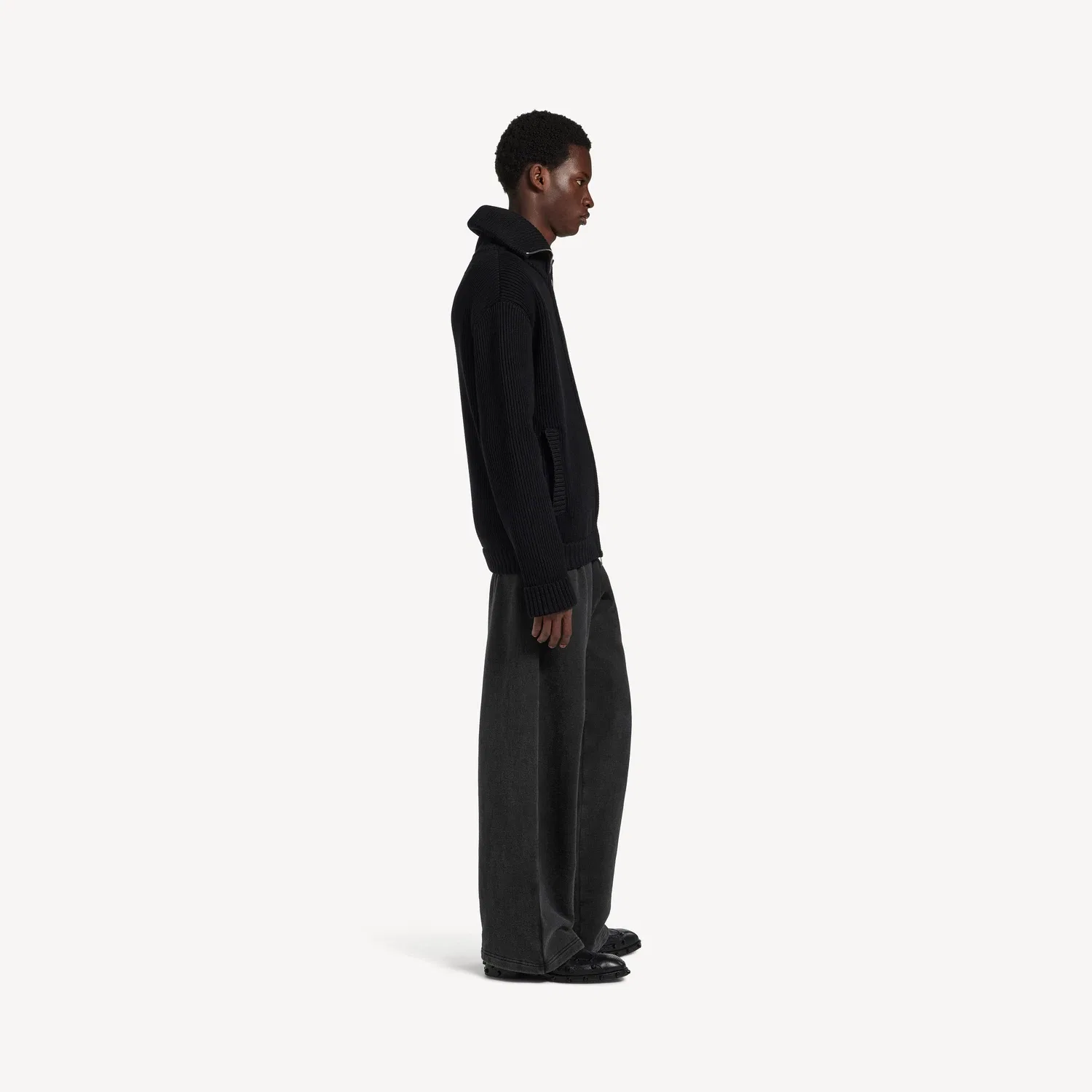 Мужские спортивные брюки Back Oversized Baggy Balenciaga, черный — фото 3