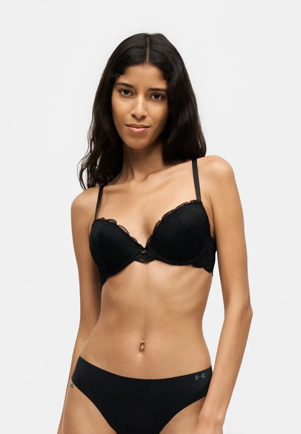 Reggiseno imbottito - бюстгальтер пуш-ап Emporio Armani, Black