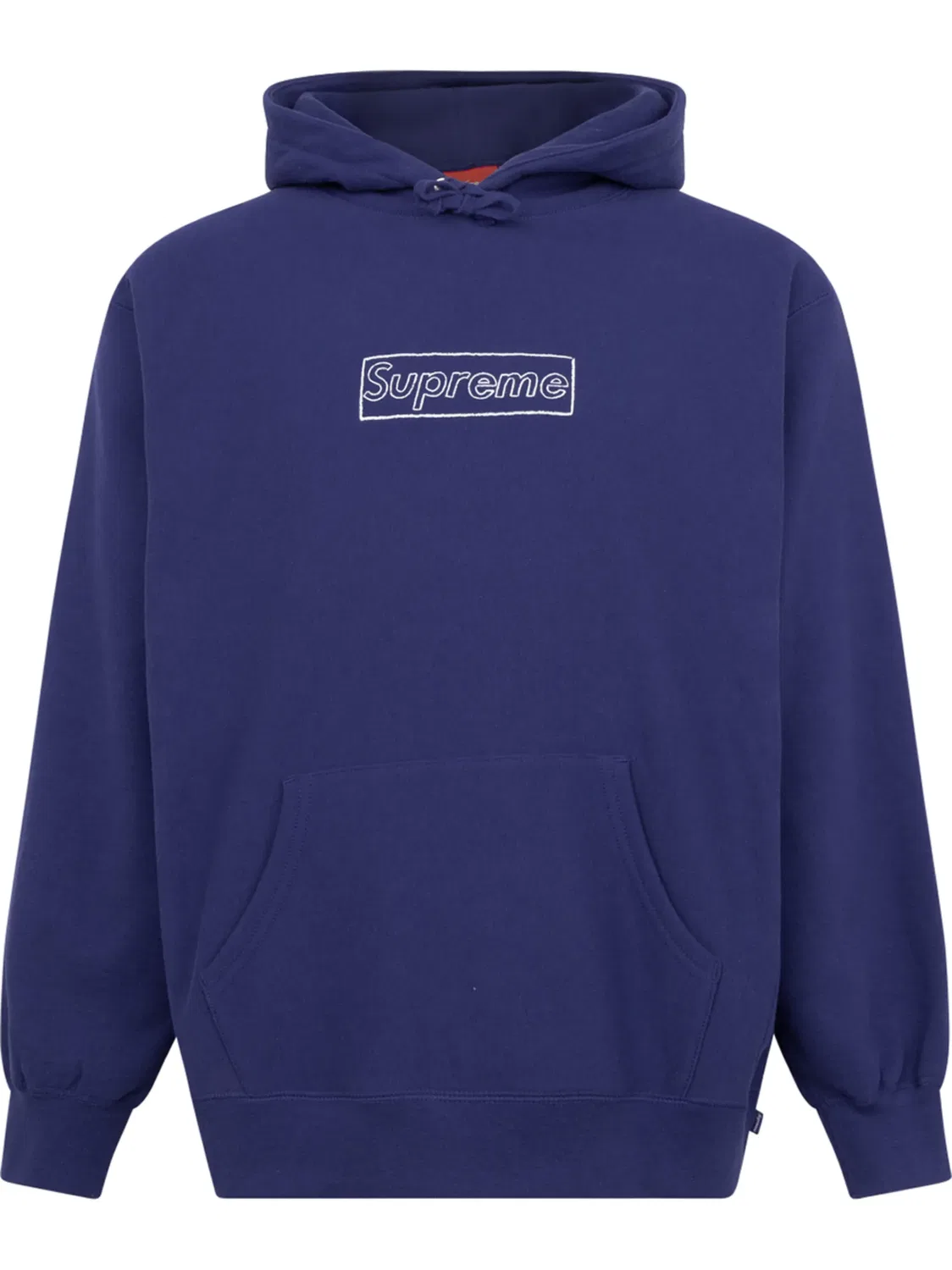 Supreme Худи Chalk Logo синий