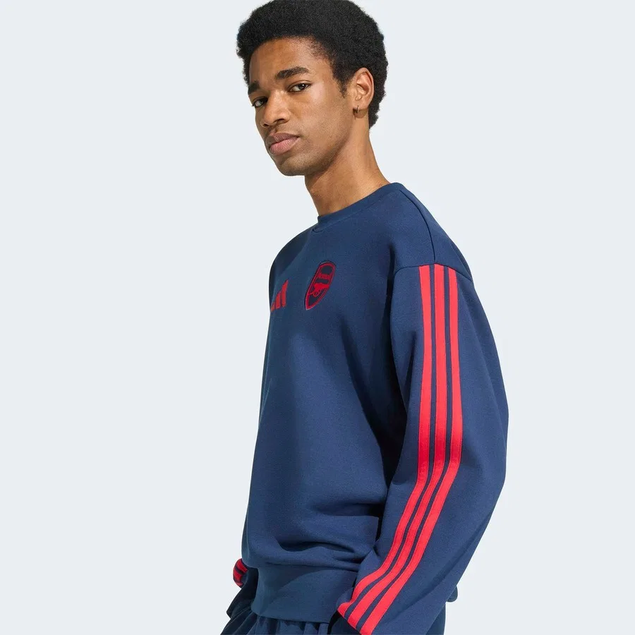 Мужской свитшот с длинным рукавом Arsenal FC DNA adidas, Синий — фото 4
