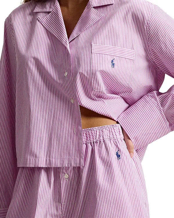 Женский комплект пижамы с коротким рукавом Polo Ralph Lauren, Violet Meadow