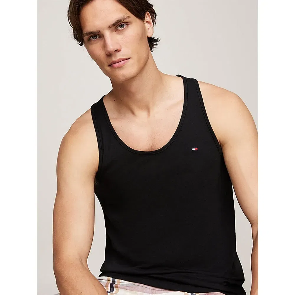 Футболка без рукавов комплект 3 шт Tommy Hilfiger, черный — фото 4