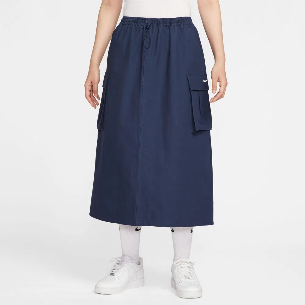 Женская длинная юбка Nike Casual, синяя — фото 3