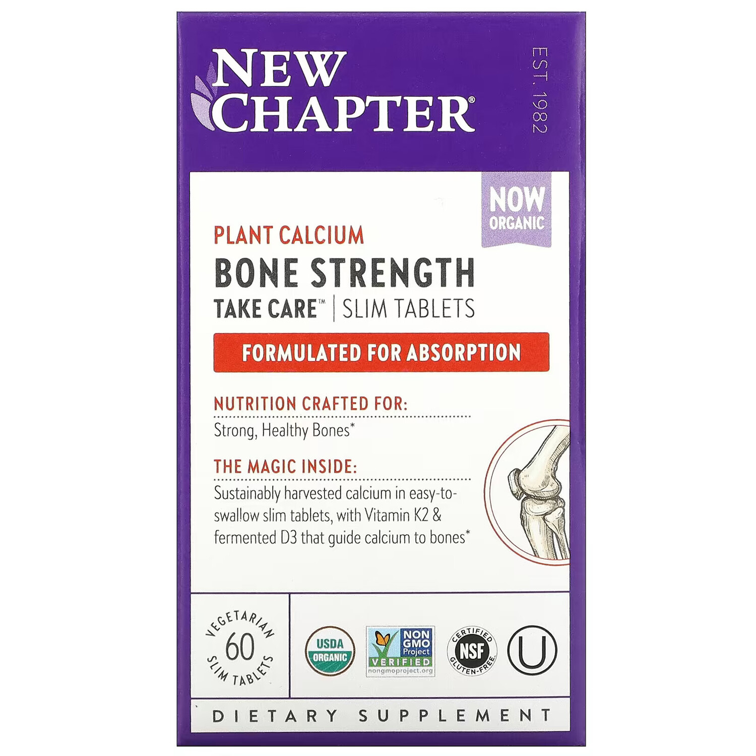 

New Chapter, Bone Strength Take Care, 60 вегетарианских таблеток для снижения веса