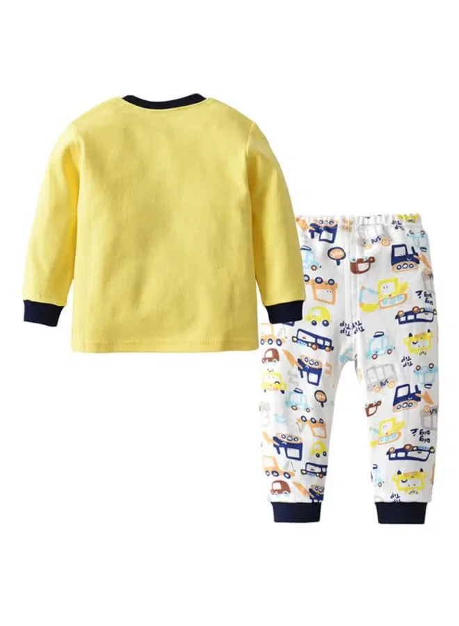 Комплект пижамы с принтом 2-Piece sleepwear set Sharpdo, желтый — фото 2