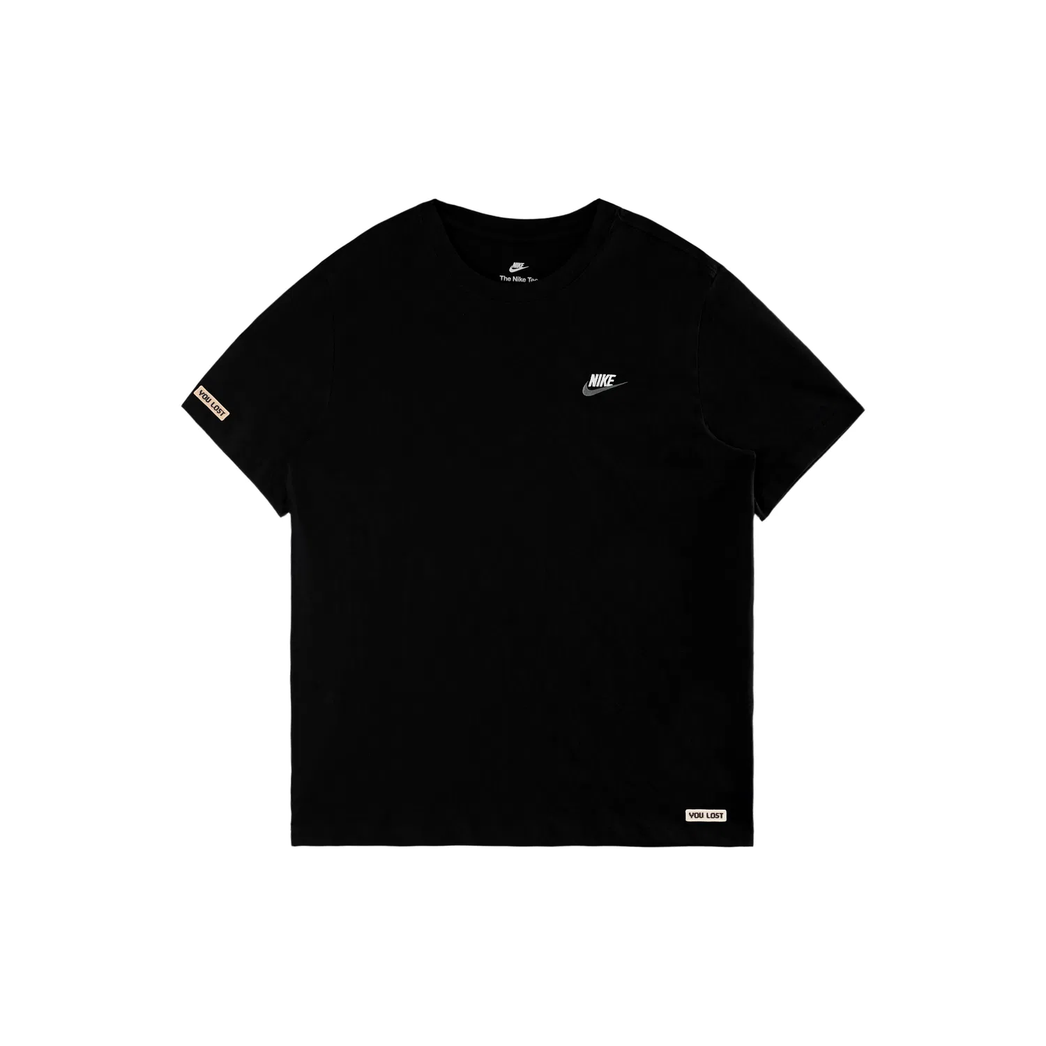 Мужская футболка хлопковая Nike Sportswear Club, Black/White/Dark Gray