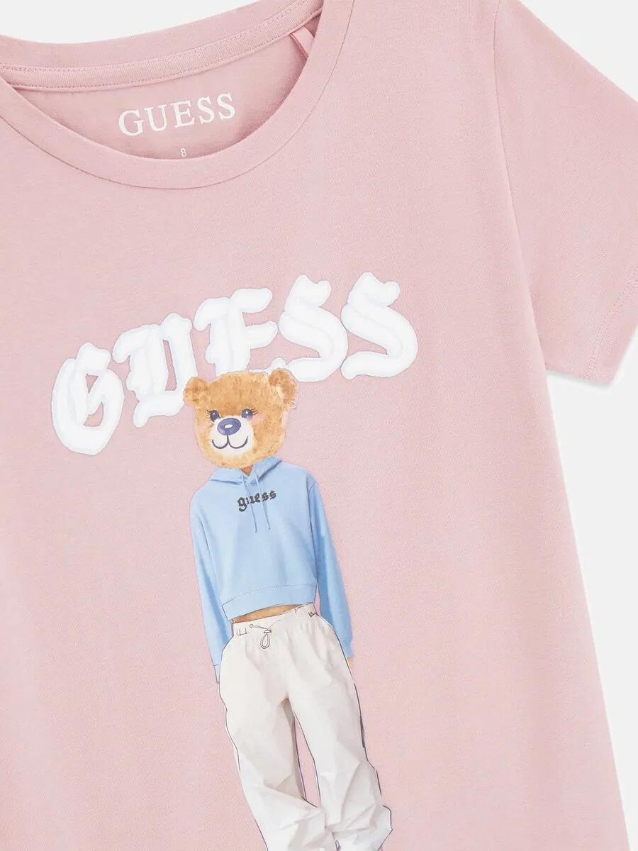 Футболка GUESS цвета розы — фото 3