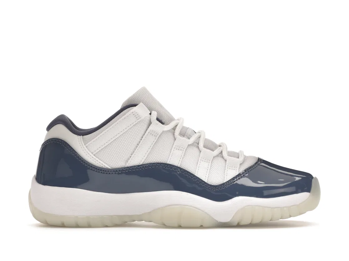 Детские кроссовки Lifestyle с низким верхом Jordan 11 Retro Low, White/Midnight Navy/Diffused Blue/Football Grey