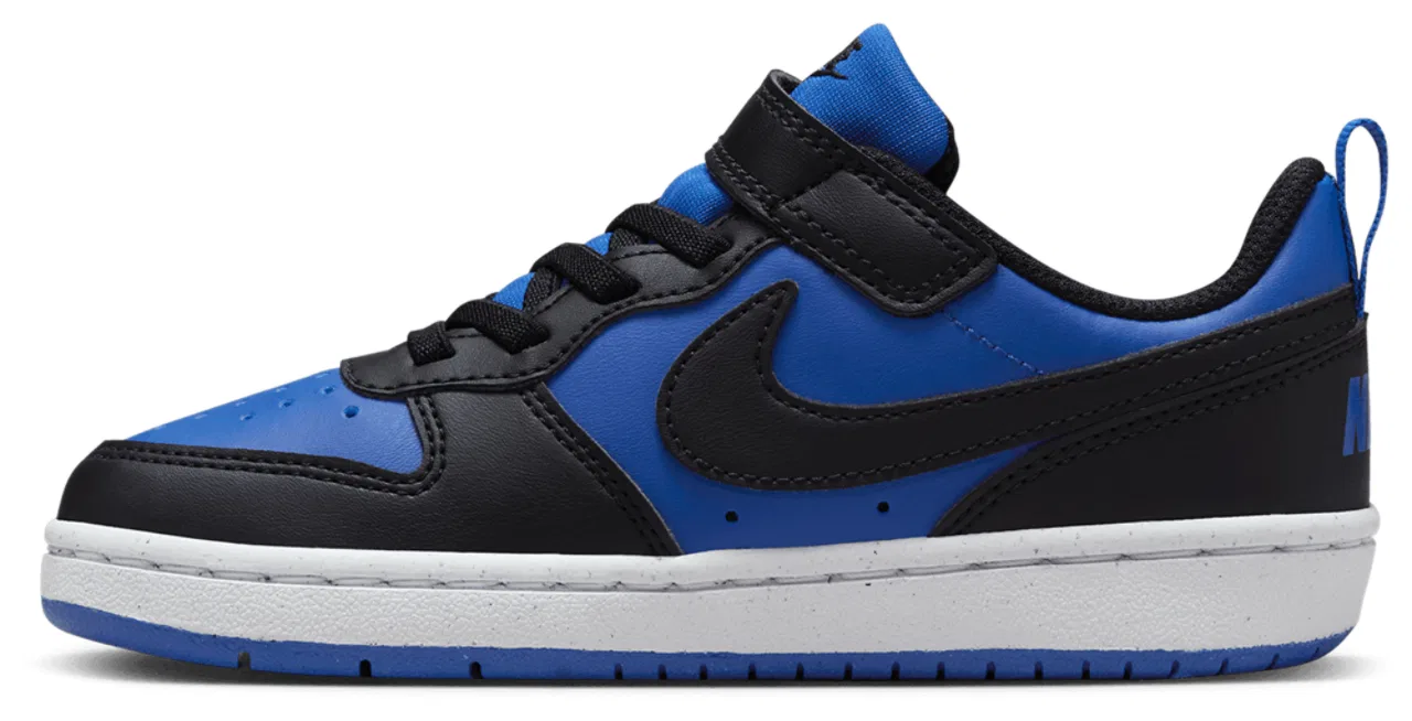 Кроссовки для мальчиков Court Borough Low Recraft Nike, цвет Black/White/Game Royal — фото 2
