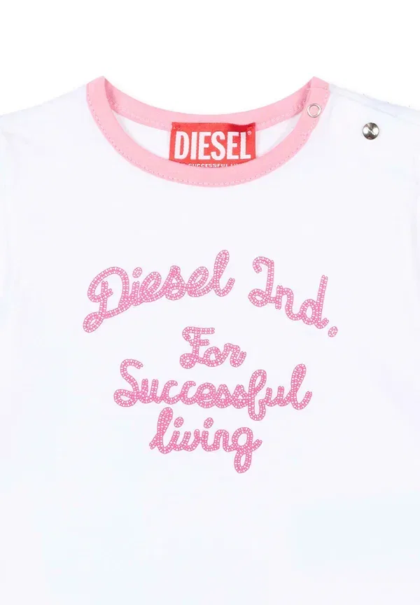 Футболка с принтом Diesel, белый — фото 3