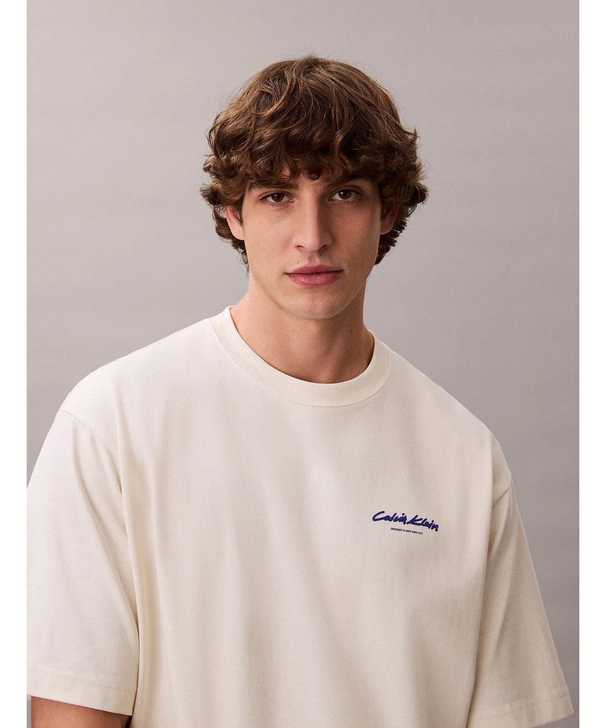 Мужская футболка с графическим принтом Calvin Klein, Dark Green — фото 2