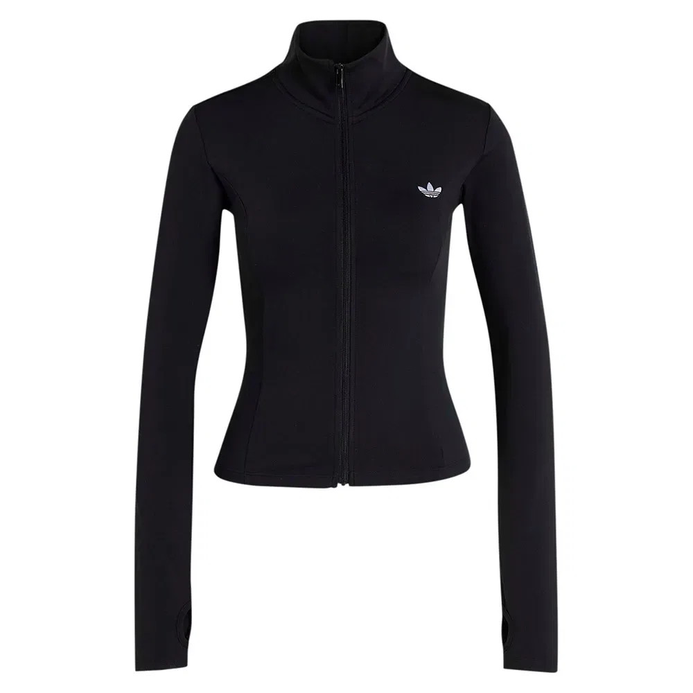 Толстовка на молнии Essential Polyester Adidas Originals, черный — фото 3