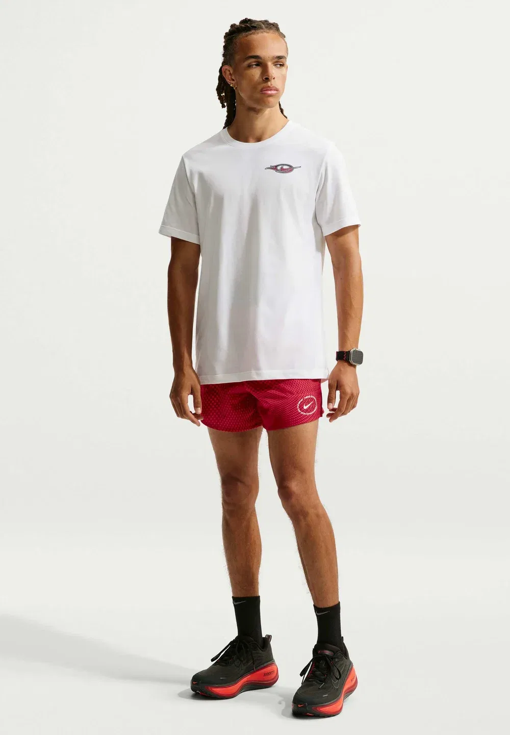 M nk df stride unstp 5bf short - спортивные шорты Nike Performance, Fusion Red