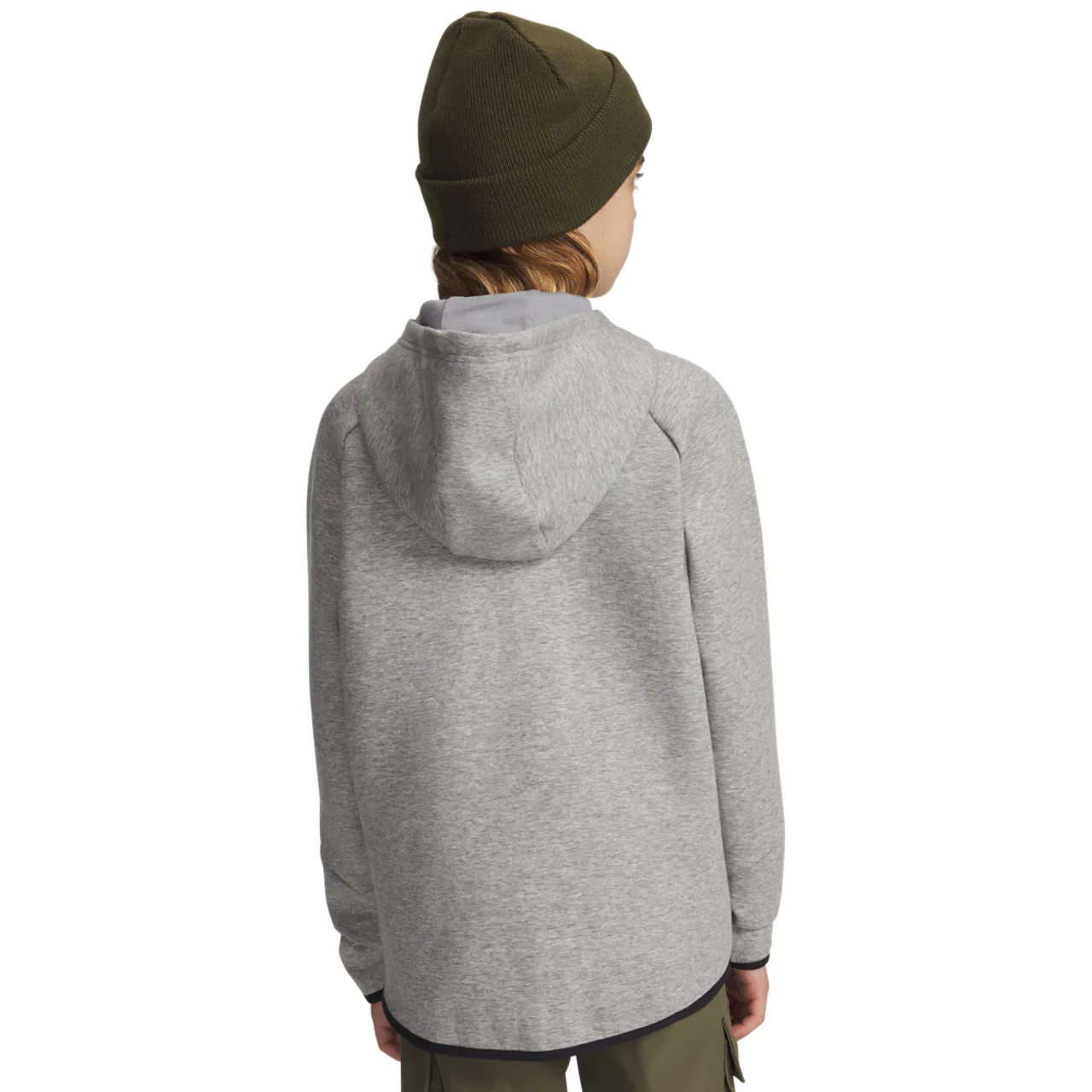 Детская толстовка на молнии Unstoppable Fleece Under Armour, цвет Black/Mod Gray — фото 2
