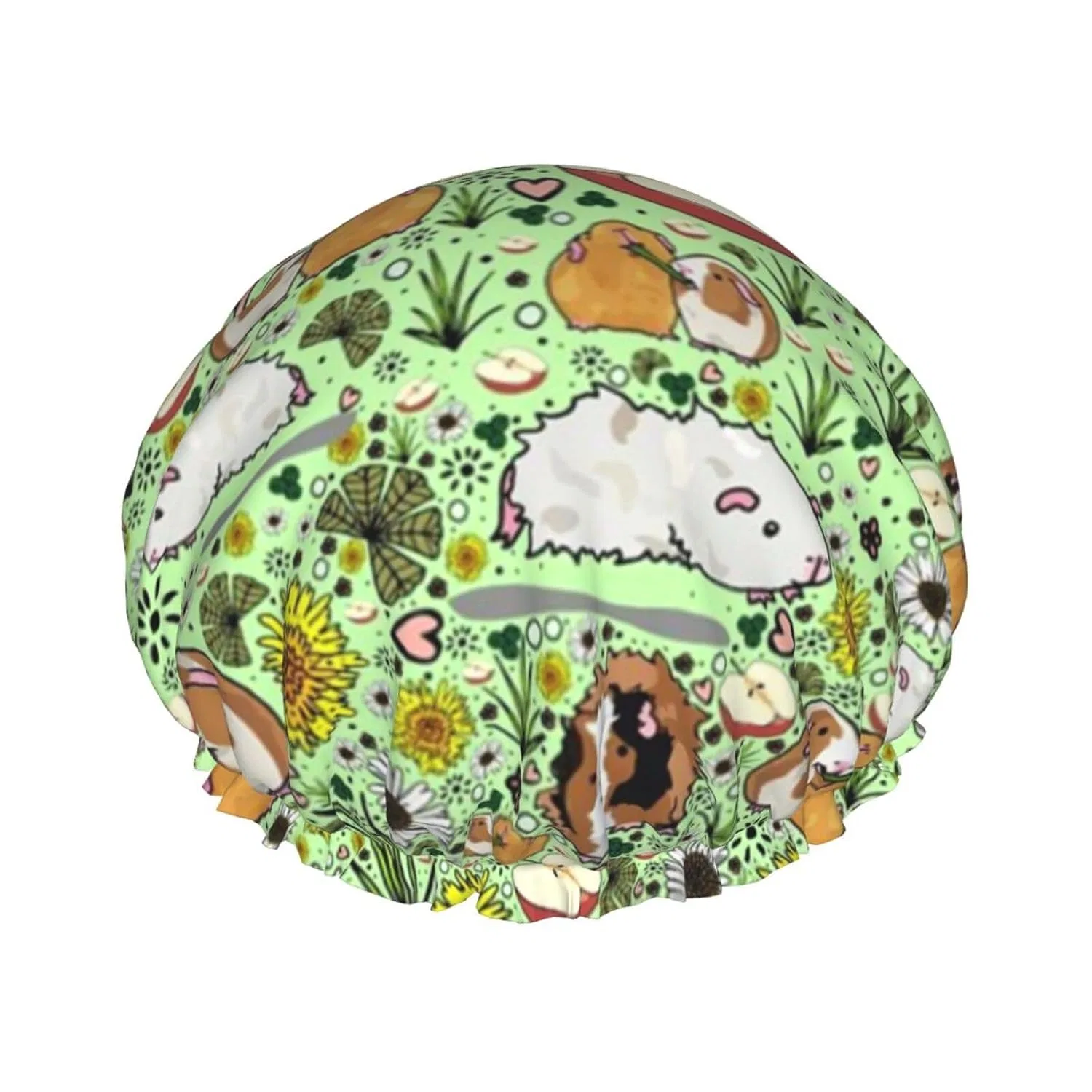 Шапочка для душа with Guinea Pig Print, Elastic, Double Layer, ZaKhs