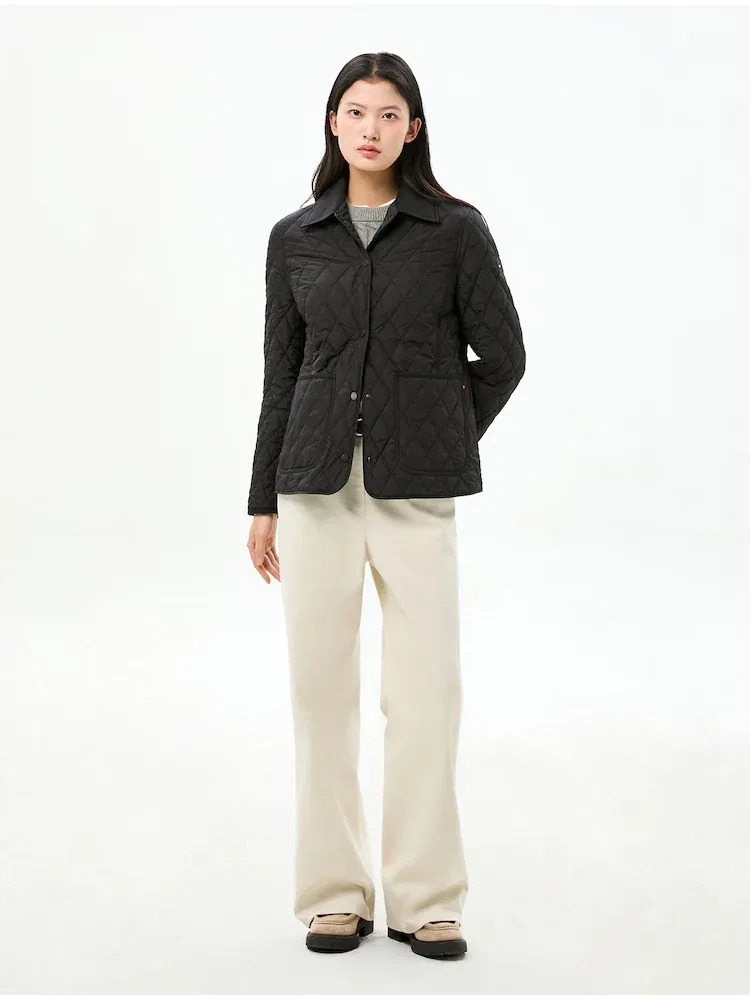 Куртка Diamond Slim Quilted TOMMY HILFIGER, Black — фото 2