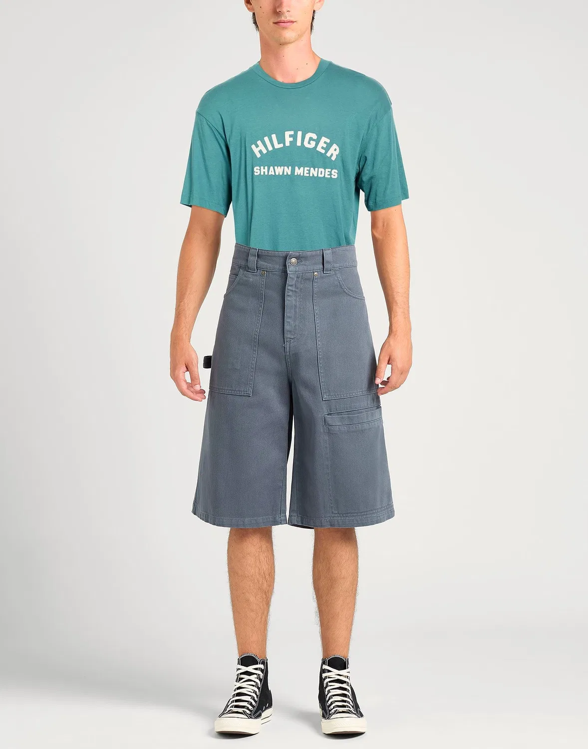 Мужская футболка с вышитым логотипом Tommy Hilfiger, Deep Teal — фото 2