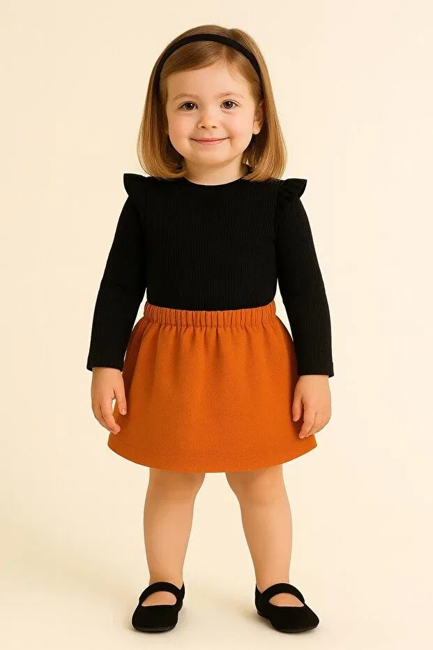 Детский комплект из юбки и блузки Basics Ueskids, Orange