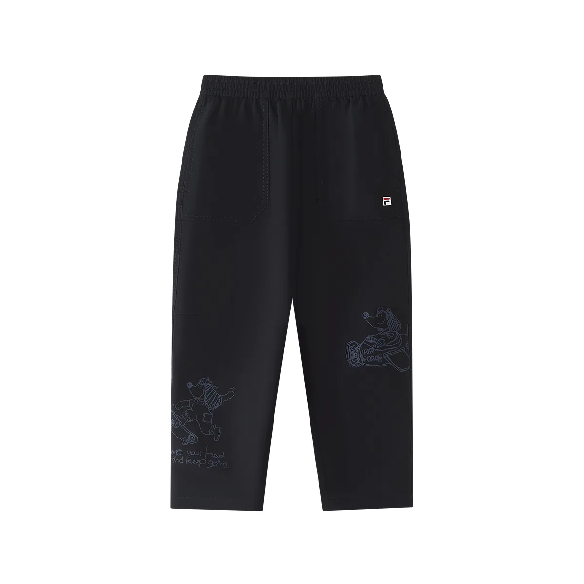 Детские брюки с принтом Moderate FILA KIDS, Legend Blue