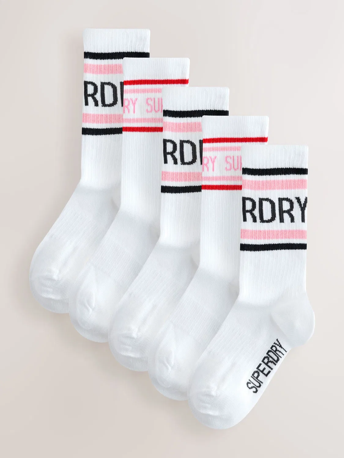 Носки 5 пар Superdry White/Black