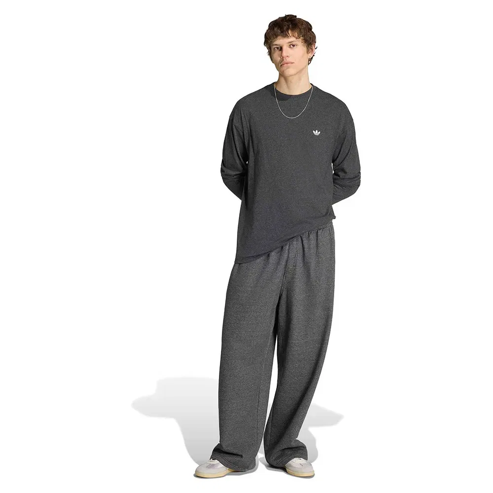 Футболка с длинным рукавом Trefoil Essentials Melange Adidas Originals, серый — фото 4