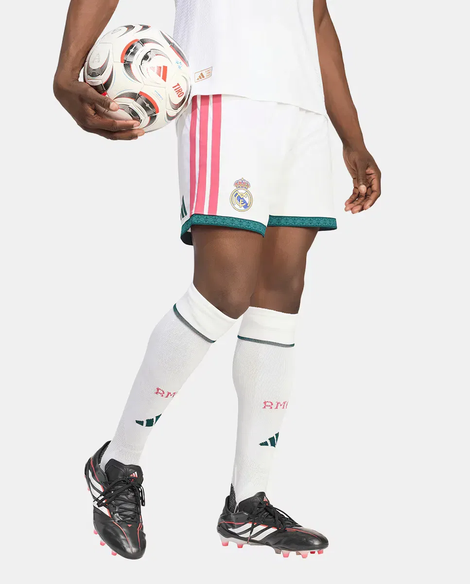 Мужские шорты с принтом Real Madrid 2026-2027 adidas, Blanco — фото 3
