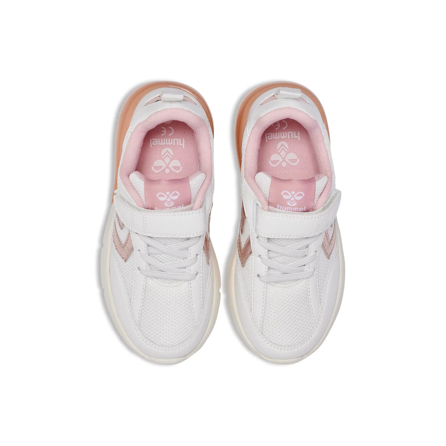 Детские кроссовки для девочек со светящейся пяткой Daylight Hummel, Rosa — фото 3