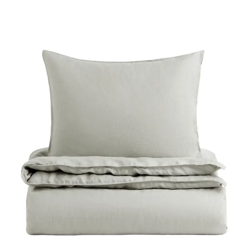 

Комплект односпального постельного белья H&M Home, серо-зеленый